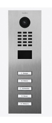 DoorBird D2105V IP Video Intercom for Multi-Tenant Buildings and Businesses, 5-Unit, 5-Call Butto...