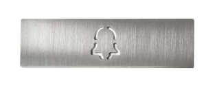 Doorbird DB-CB-BELL-V4A Video Door Station Engraved Nameplate, Stainless Steel