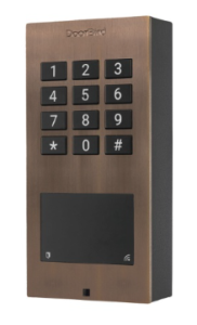 Doorbird DB-A1121-FM-V2A-BR A1121 Flush-Mount IP Access Control Device, Bronze