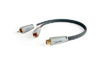 Binary B3-Y-RCA-2M1F B3 Series 2-Male to 1-Female RCA Y-Adapter