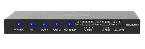 Binary B-260-444-HDR-SP12SA 260 Series 4K HDR HDMI Splitter, 1x2