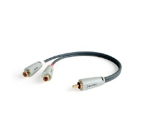 Binary B3-Y-RCA-1M2F B3 Series 1-Male to 2-Female RCA Y-Adapter
