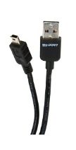 Binary B-USB2-AMINIB-1M USB 2.0 Reversible A Male to Mini B Male Cable, 3.28' (1m)