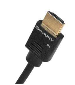 Binary B4-HD2-.3 B4 Series 4K Ultra HD High Speed HDMI Cable with Ethernet, 1' (.3)