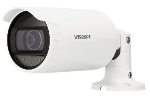 Hanwha ANO-L6012R A-Series 2MP IR WDR Bullet IP Camera, 2.8mm Fixed Lens, White