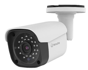 Hanwha ACO-6020R Wisenet Series 2MP IR Bullet Camera, 3.6mm Fixed Focal Lens, IP67, IK10, White