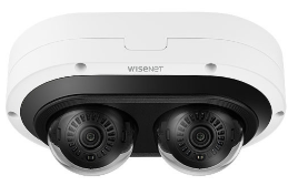 Hanwha PNM-7082RVD P-Series 2MP IR Outdoor Vandal-Rated WDR IP Dome Camera, 3-6mm Lens, White