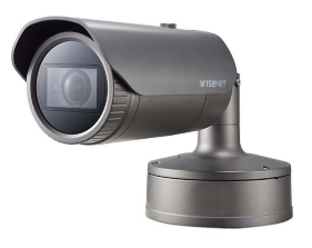 Hanwha PNO-A6081R P-Series 2MP Indoor/Outdoor HD IR Bullet AI Camera, Dark Gray