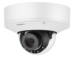 Hanwha PNV-A6081R P-Series 2MP IR Outdoor Vandal Dome AI Camera, 4.38-9.33mm Varifocal Lens, Whit...