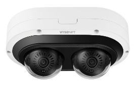 Hanwha PNM-12082RVD/KEX Series x 6MP Outdoor IR Multi-Directional Dome IP Camera, 3.54-6.69mm Mot...