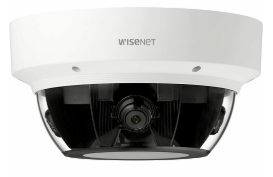 Hanwha PNM-9002VQ/KUS Series x 2MP Multi-Directional Camera, Lenses Not Included, White, TAA Comp...