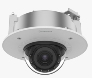 Hanwha PND-A6081RF P Series Dome HDoC Camera, 2MP IR Indoor Flush Mount Dome Ai Camera