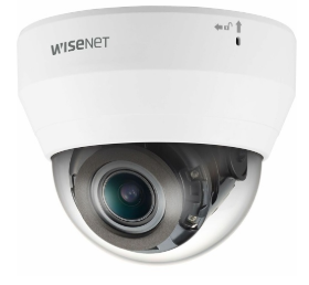 Hanwha QND-6082R1/KAP Series 2MP Indoor IR Dome IP Camera, 3.2-10mm Varifocal Lens, White, TAA Co...