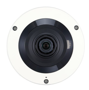 Hanwha XNF-8010RW X-Series 6MP IR Indoor Fisheye Camera, 1.6mm Fixed Lens, White