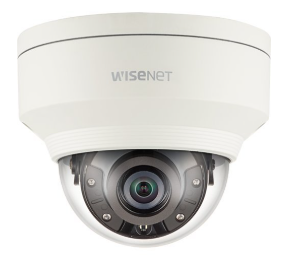 Hanwha XNV-8020R X-Series 5MP IR Outdoor Vandal Dome Camera, 3.7mm Fixed Lens, Ivory [ clone ]