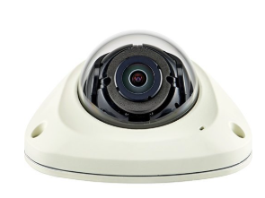 Hanwha XNV-6012M X-Series 2MP Mobile Outdoor Vandal Dome Camera, 2.4mm Fixed Lens, Ivory