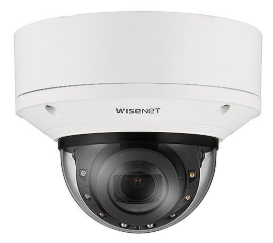 Hanwha XND-C6083RV Series 2MP Indoor IR Vandal Dome Camera, 2.8-12mm Motorized Varifocal Lens, Wh...