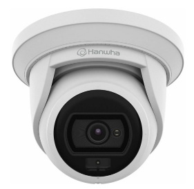 Hanwha ANE-L7012L Wisenet A Series 4MP Super-Compact White Light Flateye Camera, 3mm Lens, IP66, ...