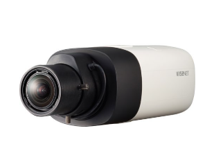 Hanwha XNB-6000 X-Series 2MP IP Box Camera, Lens Not Included, Black/Ivory