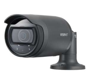 Hanwha LNO-6012R L-Series 2MP Outdoor IR Bullet Camera, 2.8mm Fixed Lens, Gray