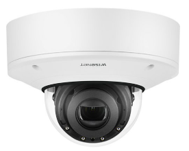 Hanwha XNV-6081R X-Series Plus 2MP IR Outdoor Vandal Dome Camera, 2.8-12mm Varifocal Lens, White