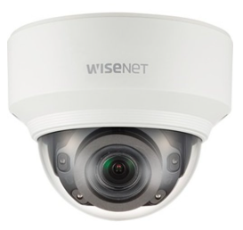 Hanwha XND-8080RV X-Series 5MP IR Indoor Vandal Dome Camera, 3.9-9.4mm Varifocal Lens, Ivory