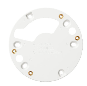Hanwha SBD-110GP Gang Box Plate for Select QND, XND, HCD and LND Series Cameras