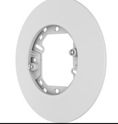 AXIS T94B02M J-Box/Gang Box Mounting Plate for Select Boxed, Bullet and Panoramic Cameras, White