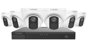 Turing Video TLK6T482 LITE IP Security Video Kit with 8-Channel NVR 2TB and 6x 4MP Turret Camera ...