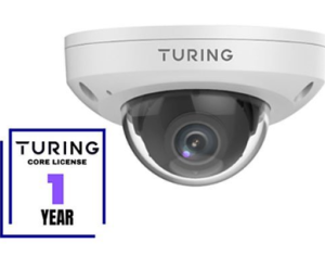 Turing Video TP-MFM4M28-1Y CORE AI VSaaS License-Enabled TwilightVision 4MP IR Mini Dome Camera, ...