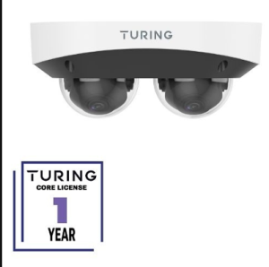 Turing Video TP-X2D4M28-1Y Smart Series 4MP Dual Dome Camera with Two Separate Camera Modules Com...