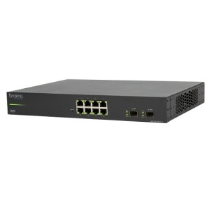 Araknis Networks AN-320-SW-F-8-POE 320 Series Managed Layer 2 Gigabit Switch with Full PoE+, 8-Po...
