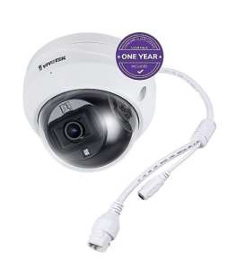 VIVOTEK FD639-1Y VORTEX 2MP IP66 and IK10 Dome, 2.8mm Lens, with 1-year VSaaS License, White, 30-...