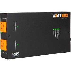 WattBox WB-820-IPVM-2 820 Series 20A IP Power Conditioner, 2-Individually Controlled and Metered ...