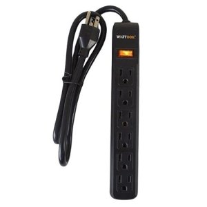 WattBox WB-100-PS-6 Power Strip, 6-Outlet, 3' Cord