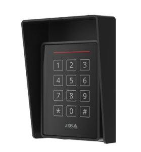 AXIS A4120-E Indoor/Outdoor Secure RFID Reader with Keypad, IP66/IK07 Ratings