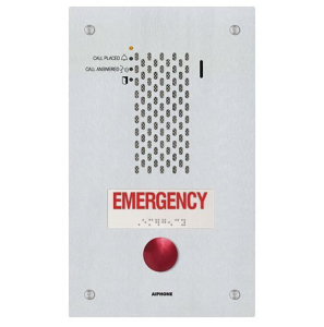 Aiphone IX-SSA-RA IP Audio Emergency Station, SIP Compatible, ADA Compliant, 1-Call Button
