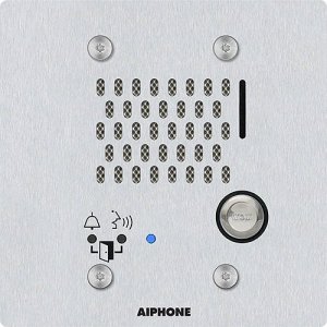 Aiphone IX-SS-2G SIP Compatible Flush Mounted IP Door Station, 2-Gang, Vandal Resistant, Stainles...