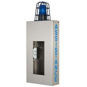 Aiphone WB-CA Wall Box with Caged Light and Assistance Lettering