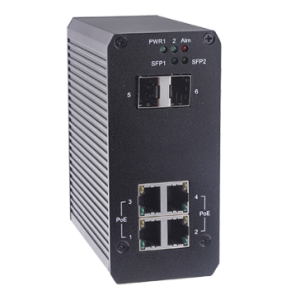 GV-APOE0410-E I4-port Gigabit 802.3at and 2 Gigabit SFP Industrial PoE Switch