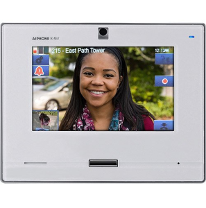 Aiphone IX-MV7-W SIP Compatible IP Video Master Station 7" Touchscreen and Hands-Free, White