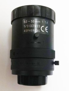 WEC13VA550-SQ Tamron 1/3" 5-50mm F/1.4 Aspherical w/ Connector Vari-Focal Video manual Iris Lens