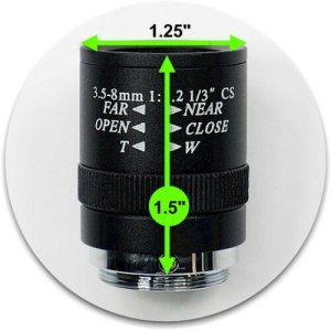 WECVZ41 1/2" 3.5-8mm Varifocal Manual Iris