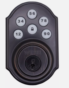 Weiser SmartCode 5 Venetian Bronze Keyless Electronic Entry Deadbolt GED1490 11P