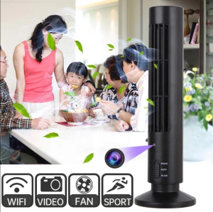 1080P HD WiFi Camera Air Cooling Fan Motion Detection Fan Cam Security Camera