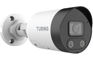 Turing Video TP-MBAD8M28 SMART Series 8MP Active Deterrence Bullet IP Camera, 2.8mm Lens, White