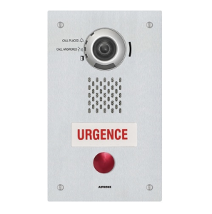 Aiphone IX-DVF-RA-FR IX Series IP Video Emergency Station with Call Button in French, Flush Mount...