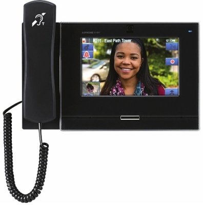Aiphone IX-MV7-HB-L 7" Color Touchscreen IP Master Station with T-Coil Hearing Aid Supported Hand...
