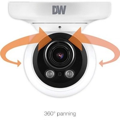 Digital Watchdog DWC-MPVA5WiAT MEGApix IVA+ 5MP IR Vandal Ball IP Camera, 2.7-13.5mm Varifocal Le...