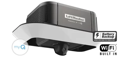 Secure 87504-267 (Replaced 8550W) Belt Drive Smart Opener with Camera, LED Corner to Corner Light...